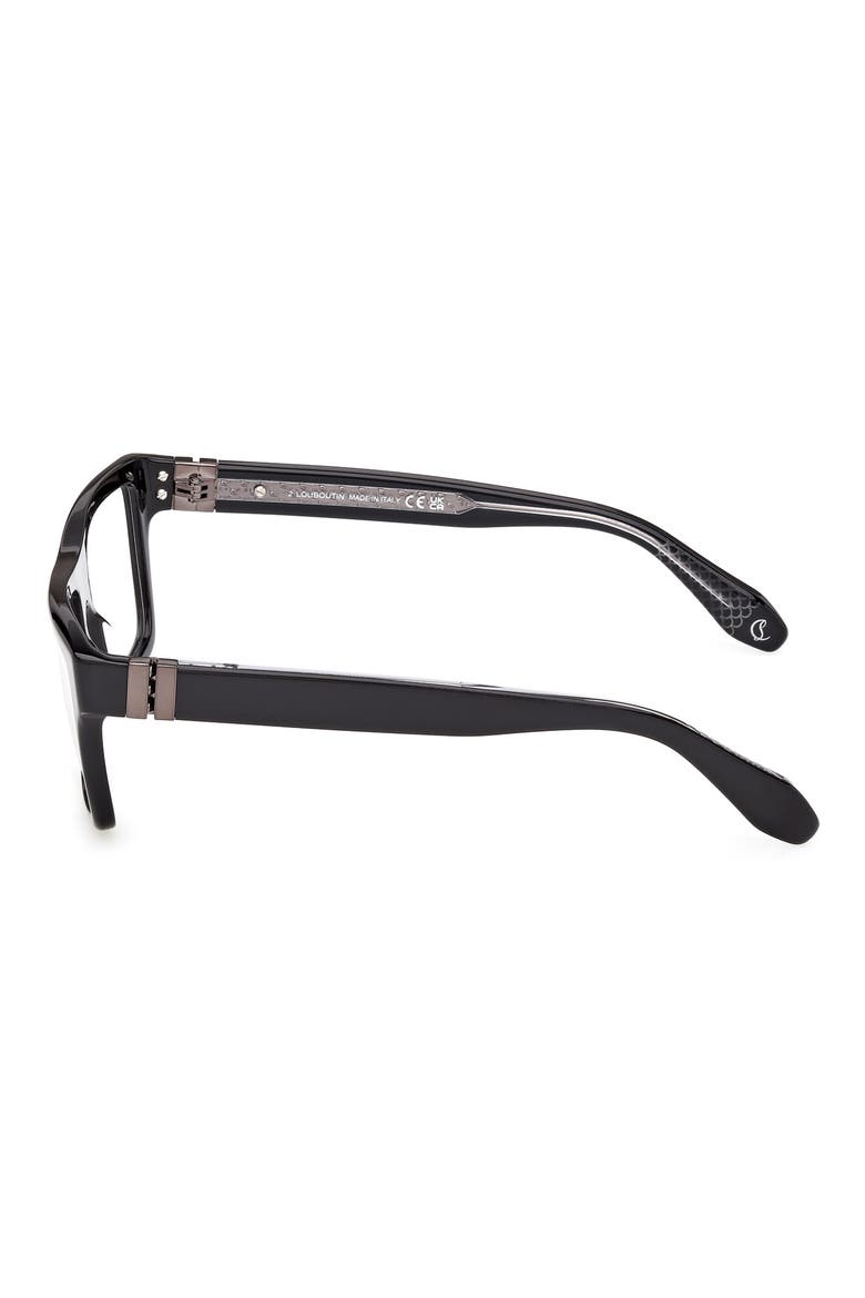 54mm Rectangular Optical Glasses, Alternate, color, BLACK