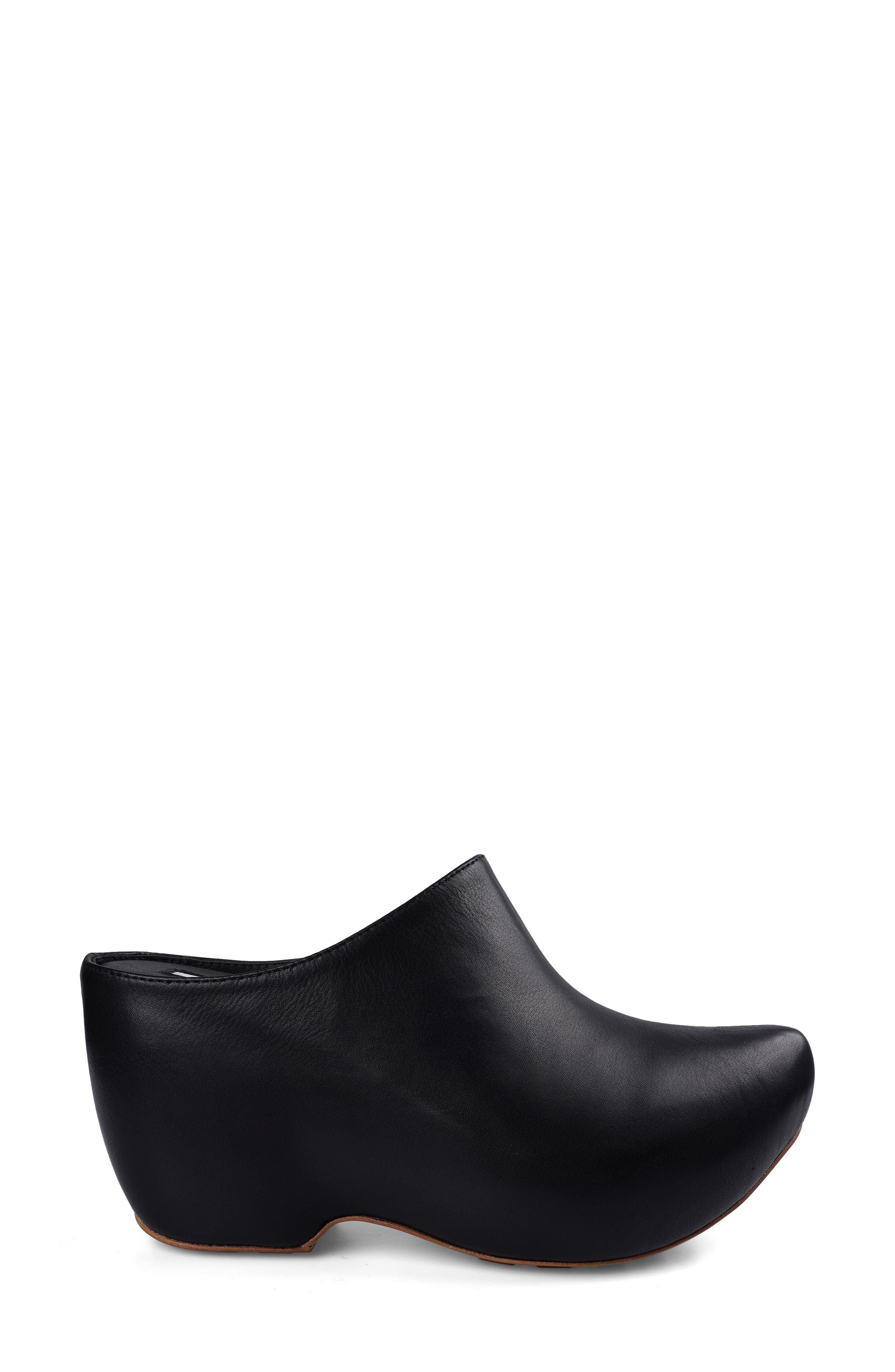 ZIGI Raffaela Platform Clog, Alternate, color, Black Leather