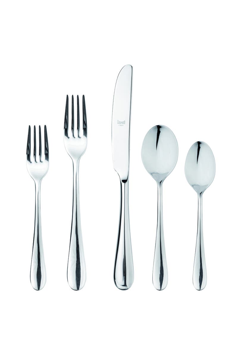 Mepra Natura Flatware Set - 5 Pieces, Main, color, Silver