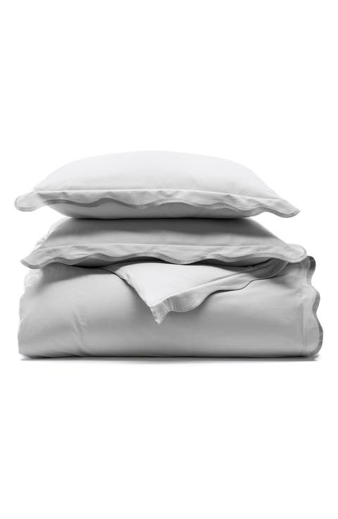 Signature Curved Edge Duvet Cover & Shams Set