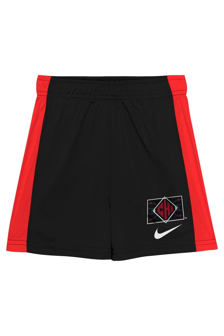 Preschool Nike  Black/Red Chicago White Sox 2025 City Connect T-Shirt & Short Set, Alternate, color, Black