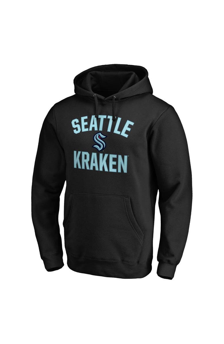 FANATICS Men's Fanatics Branded Black Seattle Kraken Big & Tall Victory Arch Pullover Hoodie, Alternate, color, Black