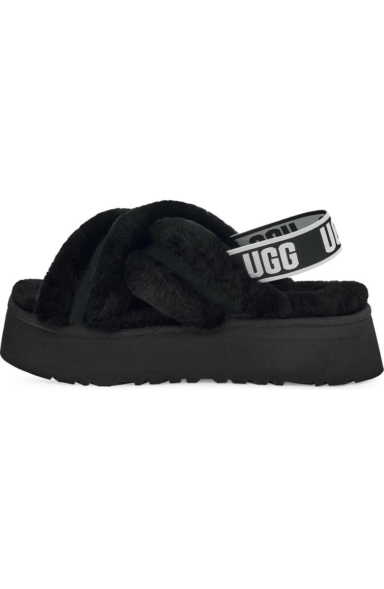 UGG<sup>®</sup> Disco Cross Genuine Shearling Slide, Alternate, color,
