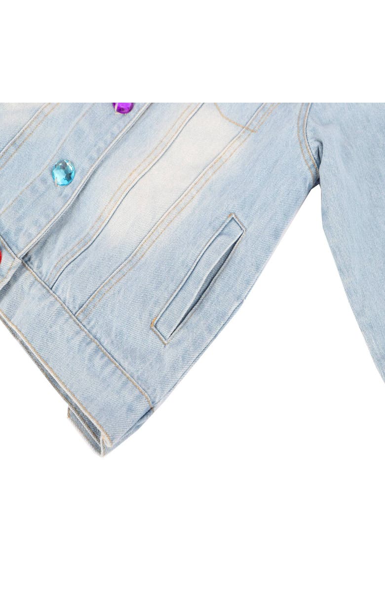 Lola + The Boys Crystal Rain Denim Jacket, Alternate, color,