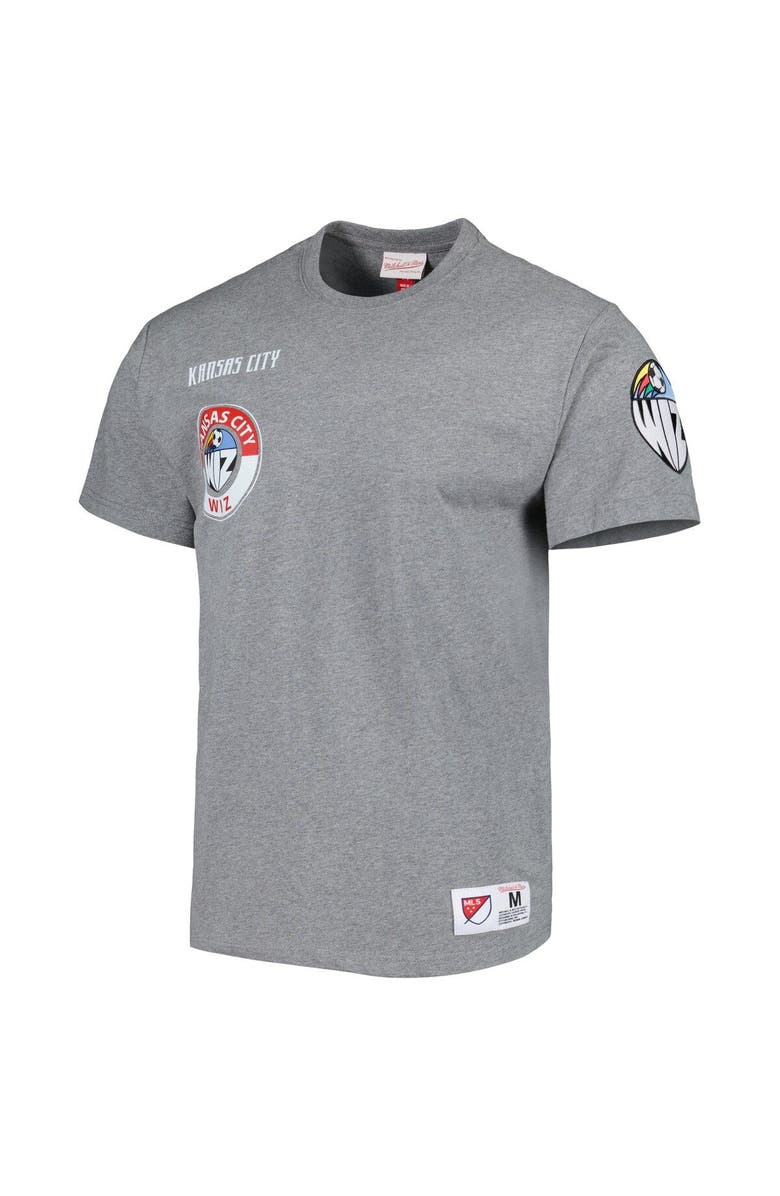 Mitchell & Ness Men Mitchell & Ness Heather Gray Sporting Kansas City City Tee, Alternate, color, Heather Gray