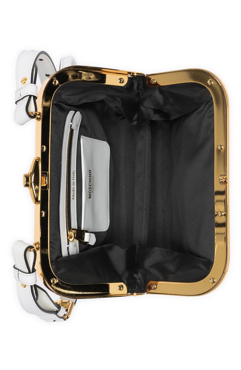 Moschino Multi-Handle Leather Shoulder Bag, Alternate, color,