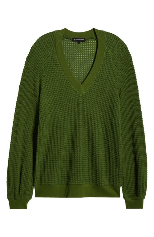 Gibsonlook Courtside Open Stitch Sweater