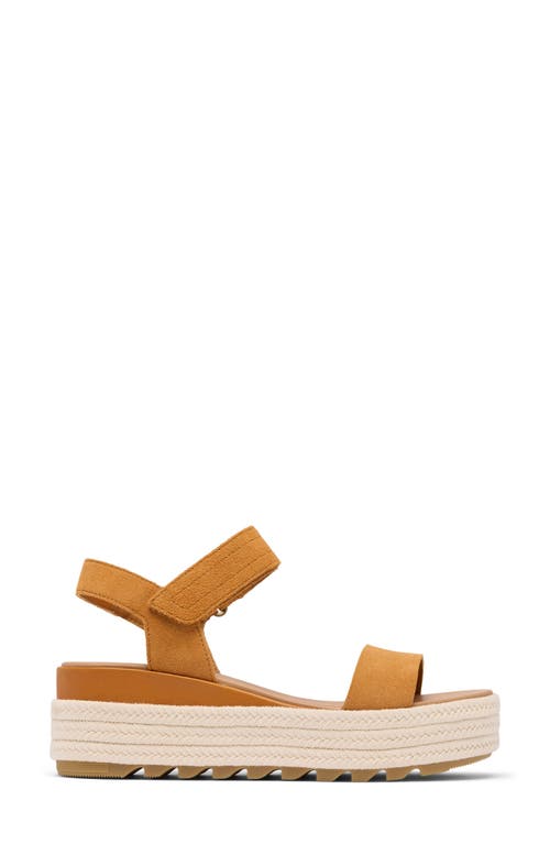 Sorel Cameron Flatform Sandal In Canyon Gold/gum