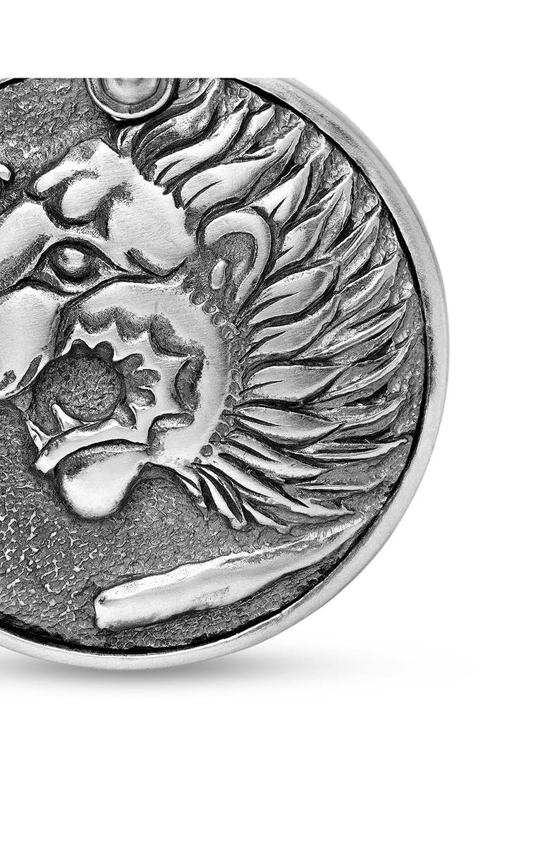 David Yurman Petrvs Lion Amulet, Alternate, color, Silver