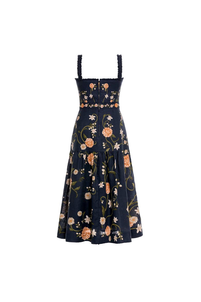 Nispero Valle Midi Dress, Alternate, color, Multicolor