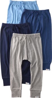 BUTTERBLU Kids' Jordan Assorted 4-Pack Organic Cotton Joggers