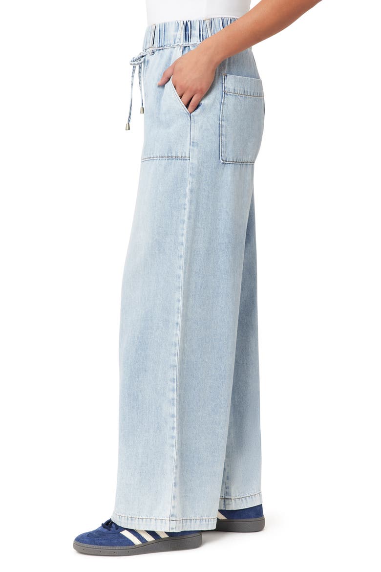 Drapey High Waist Tie Wide Leg Jeans, Alternate, color, CAMDEN