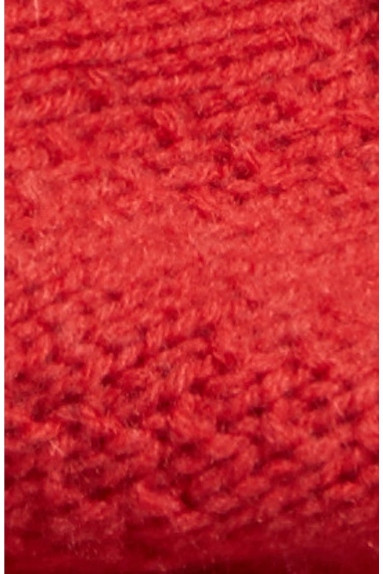 Pointelle Knit Wool & Cashmere Infinity Scarf, Alternate, color, RED BEAUTY