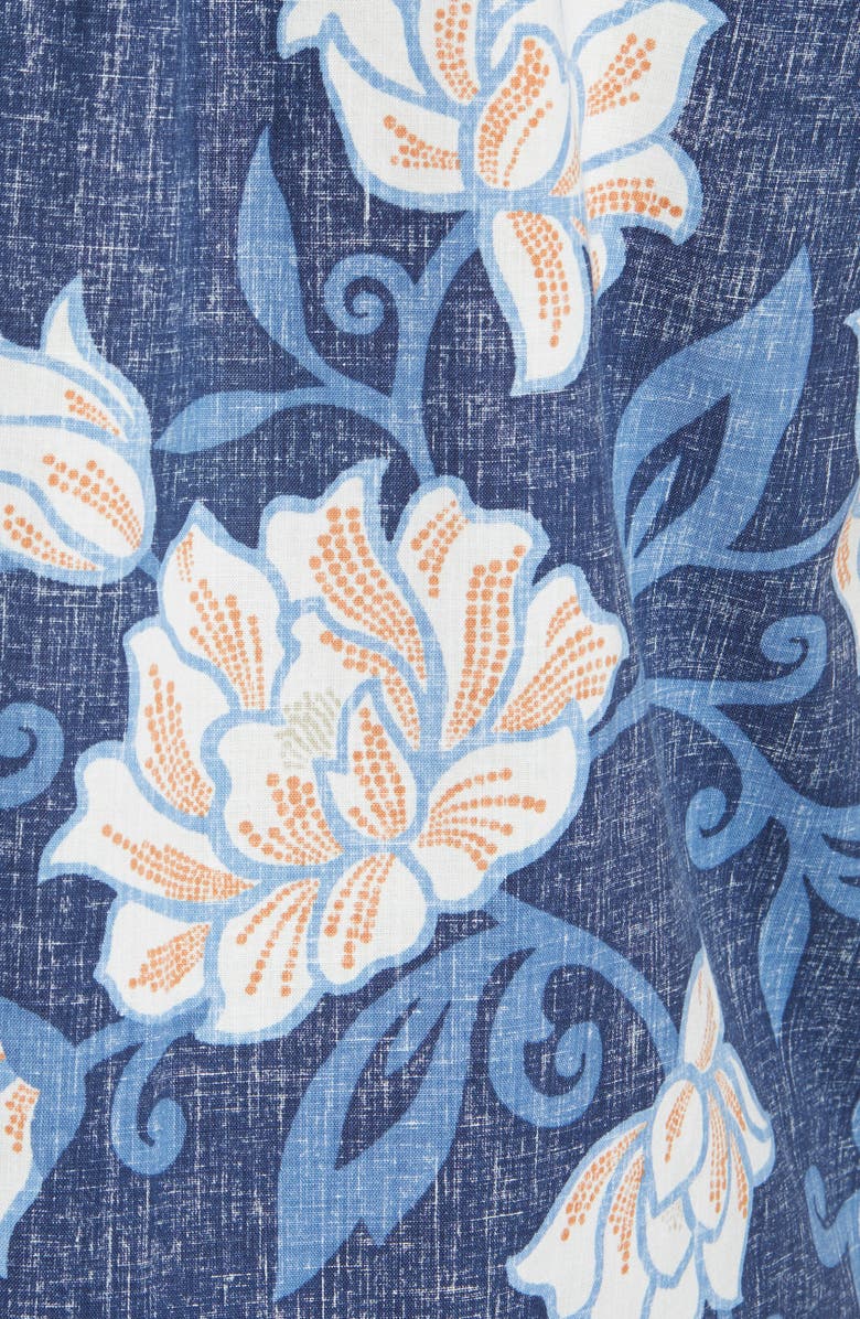 Reyn Spooner Pareo Japonica Floral Short Sleeve Button-Down Shirt, Alternate, color, 