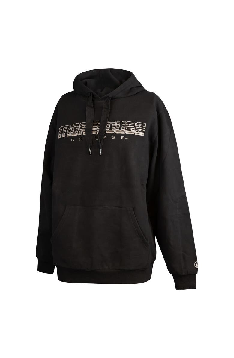 FISLL Men's FISLL Black Morehouse Maroon Tigers Puff Print Sliced Pullover Hoodie, Alternate, color, Black