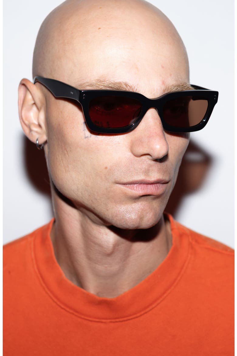 Luxe Ginsburg Sunglasses, Alternate, color, Onyx