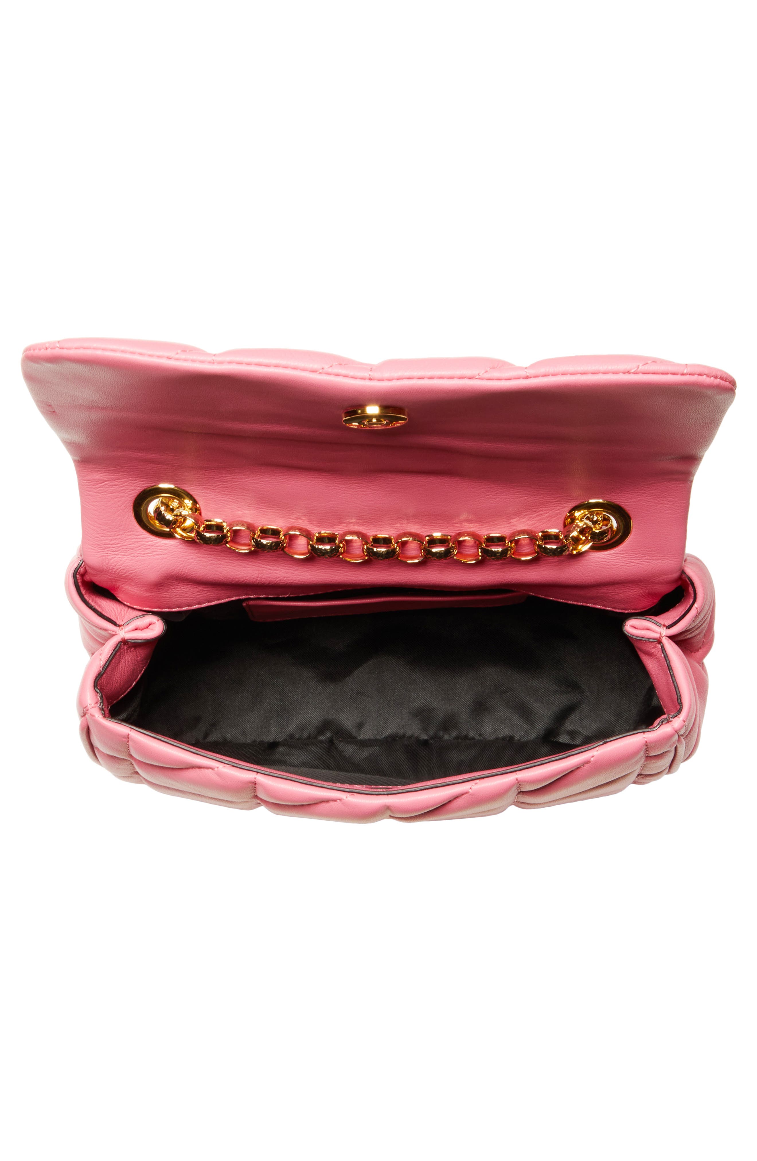 Moschino x Smiley<sup>®</sup> Double Smiley Quilted Crossbody Bag, Alternate, color, 