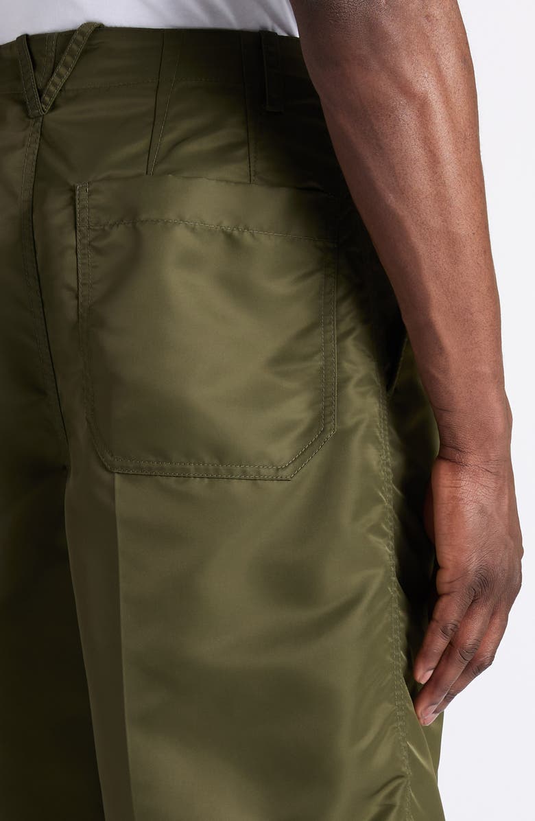 Bottega Veneta Water Repellent Nylon Satin Shorts, Alternate, color, 3293 Shrub