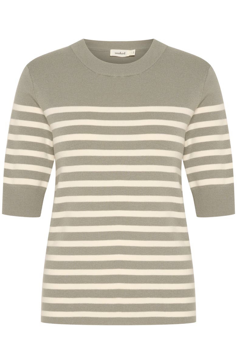 Soaked in Luxury SLSpina Slim Fit Crew Neck Pullover, Alternate, color, Shadow W White Stripe