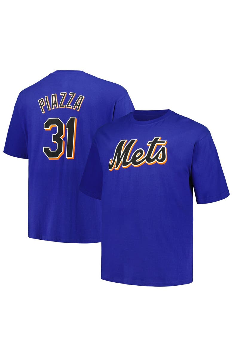 PROFILE Men's Profile Mike Piazza Royal New York Mets Big & Tall Cooperstown Collection Player Name & Number T-Shirt, Main, color, 