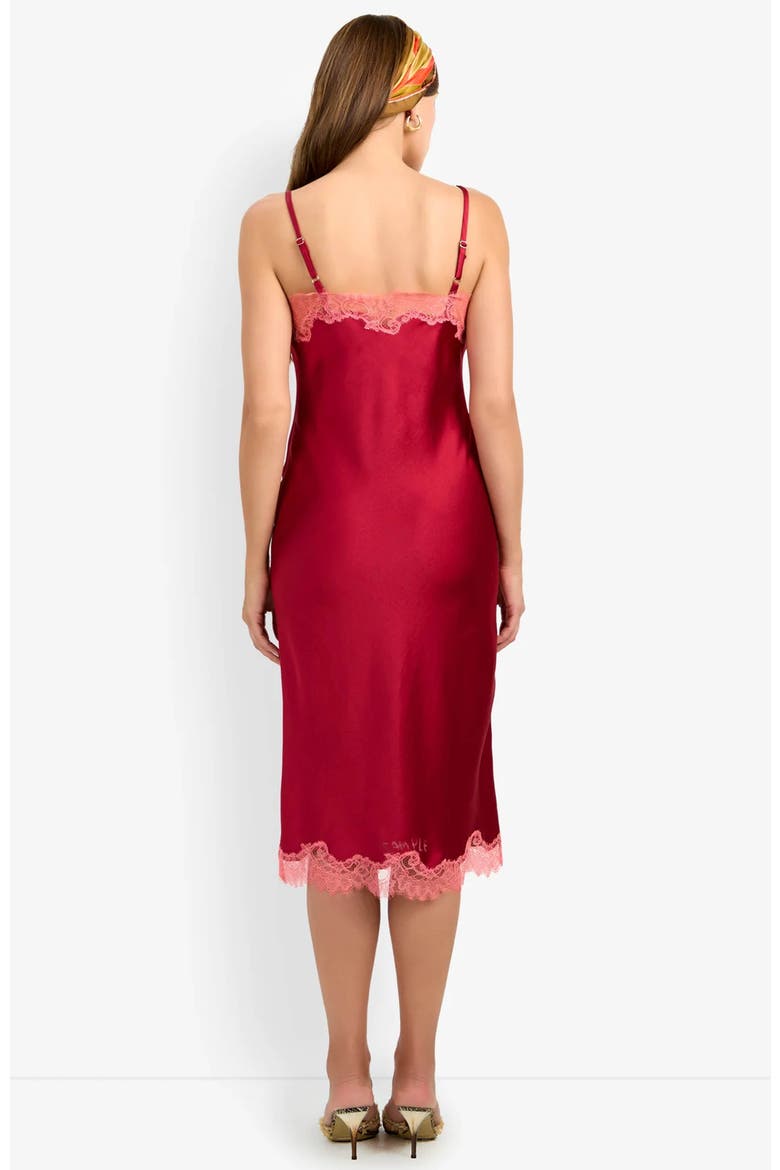 Caramia Dress, Alternate, color, Barolo