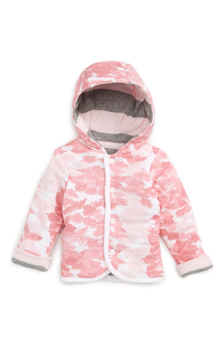 Burt's Bees Baby Organic Cotton Reversible Hooded Jacket, Main, color,