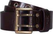 AllSaints Eyelet Distressed Leather Belt