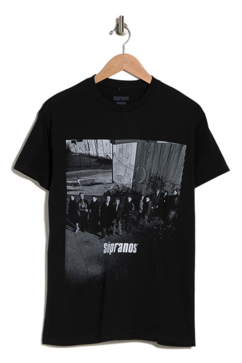 Sopranos Graphic Print T-Shirt, Alternate, color, BLACK