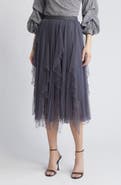 NIKKI LUND Wendy Beaded Tulle Skirt
