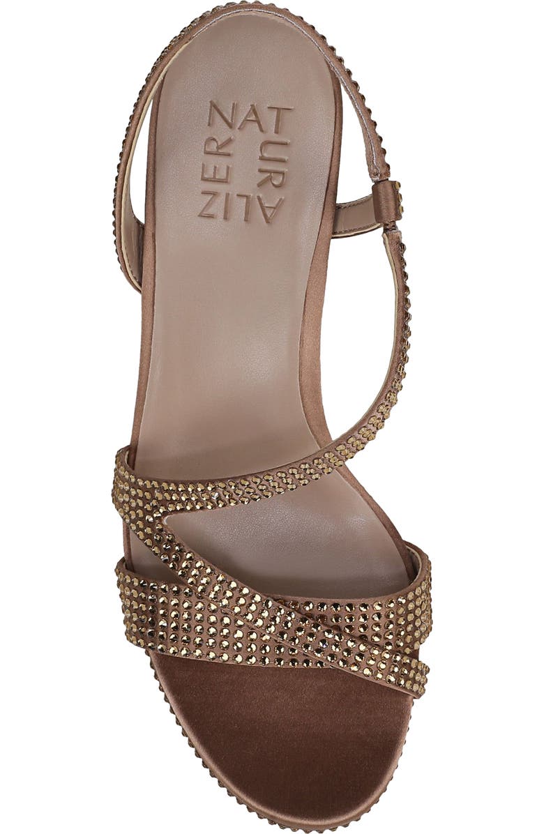 Naturalizer Abby Platform Sandal, Alternate, color, Cafe Beige Satin