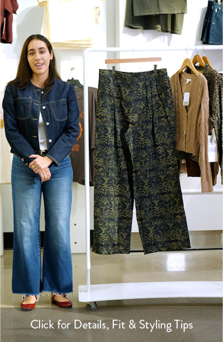 Charlie Print Wide Leg Pants, sales video thumbnail