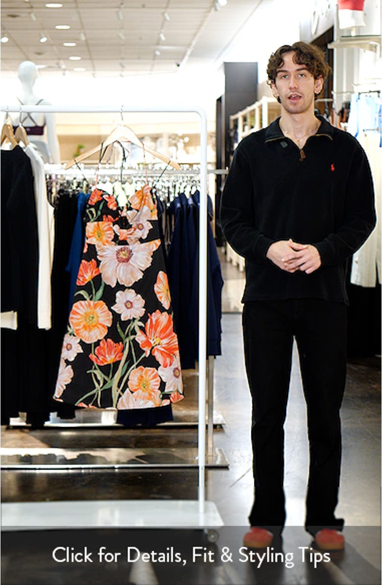 In Bloom Cutout Detail Halter Neck Stretch Cotton Dress, sales video thumbnail