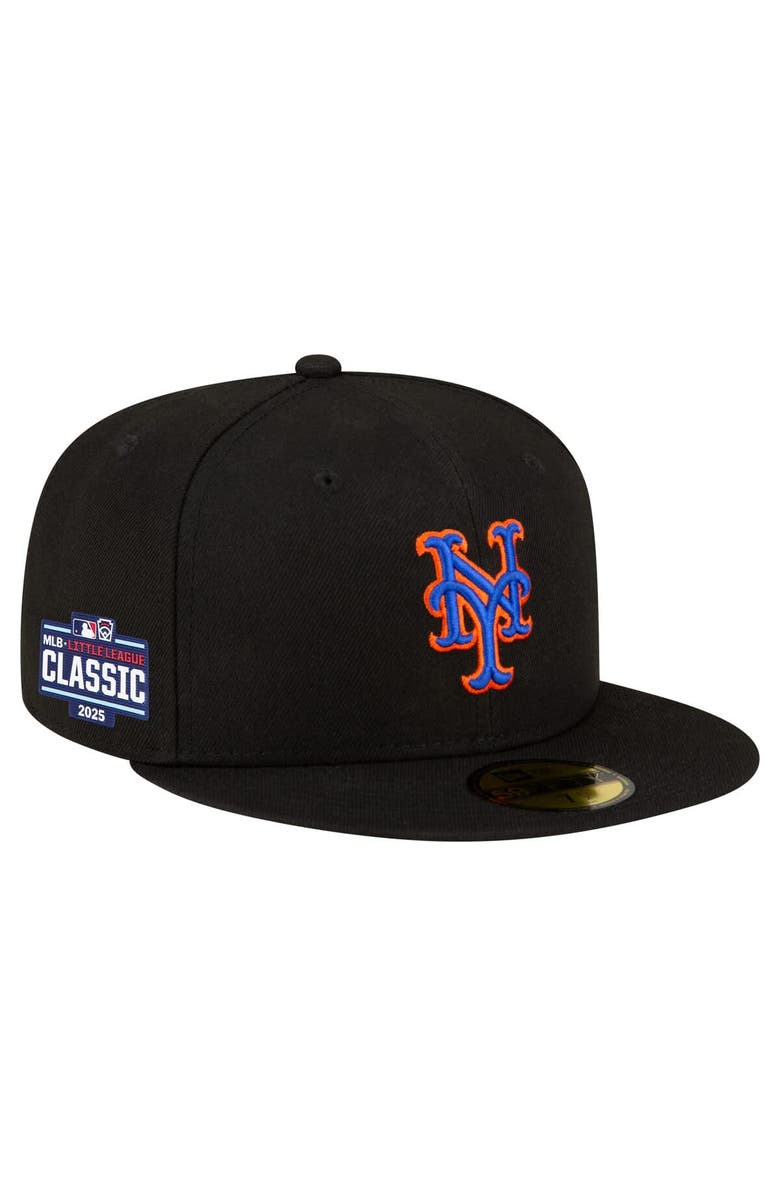 New Era Men's New Era Black New York Mets 2025 MLB Little League Classic 59FIFTY Fitted Hat, Main, color, 