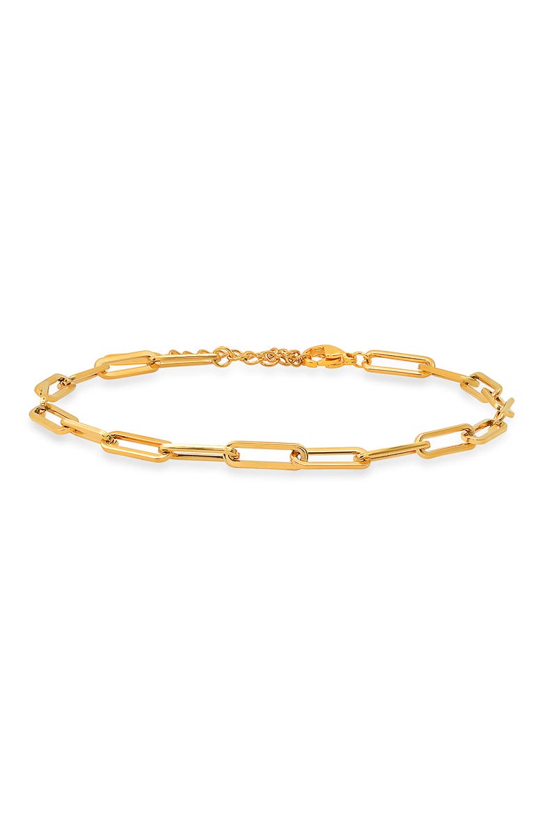 Paper Clip Chain Bracelet, Main, color, YELLOW