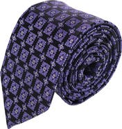 Trafalgar Azzimato Diamond Stately Silk Necktie