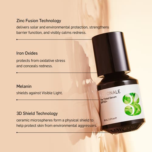 Rationale #3 The Tinted Serum Broad Spectrum Spf50+ In Sand