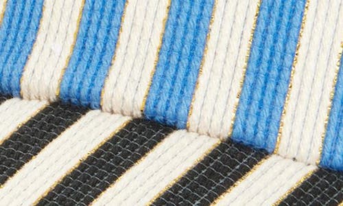 Lele Sadoughi Stripe Bow Tie Visor In Multi