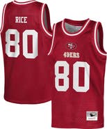 Mitchell & Ness Youth Mitchell & Ness Jerry Rice Scarlet San Francisco 49ers Retired Player NFL Basketball Fashion Jersey