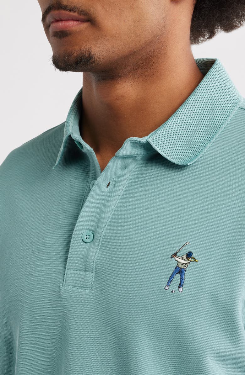 Eastside Golf Core Cotton Blend Piqué Polo, Alternate, color, Mineral Green