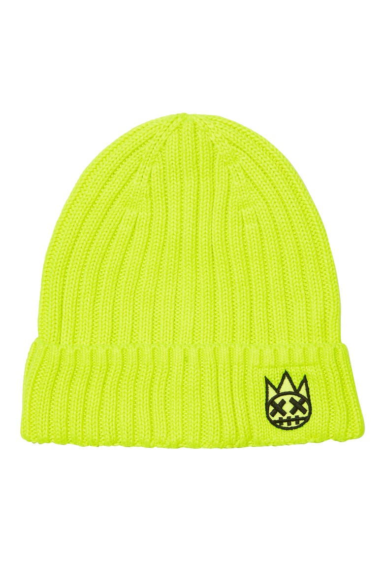 Shimuchan Logo Beanie, Main, color, NEON YELLOW