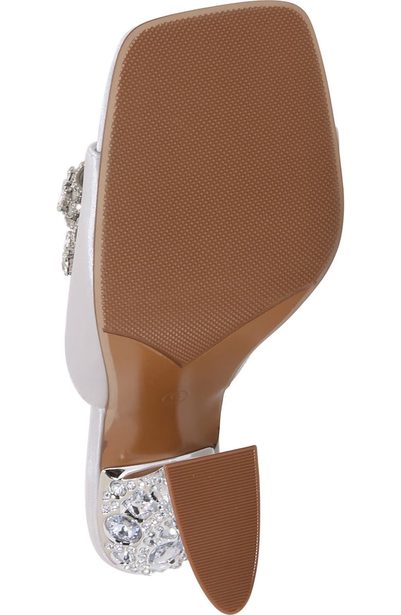 LADY COUTURE Spark Crystal Bow Mule, Alternate, color, Silver