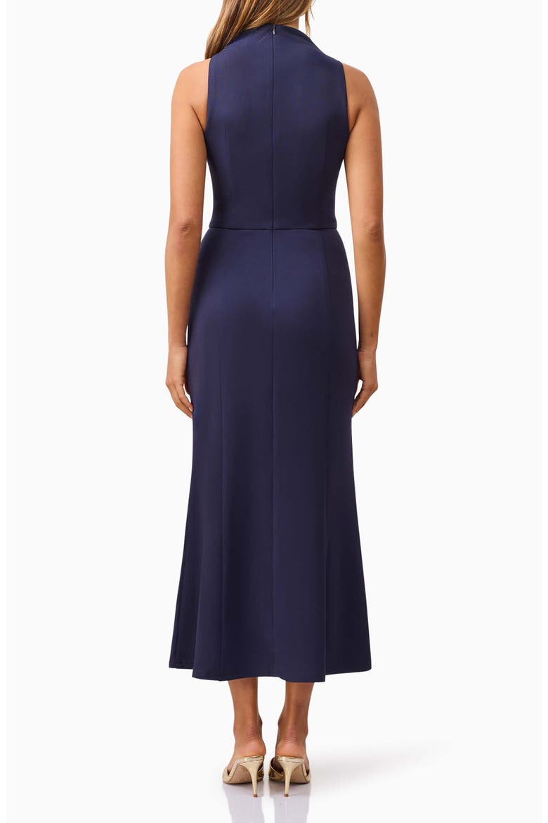 Jamie Cowl Neck Cocktail Midi Dress, Alternate, color, NAVY