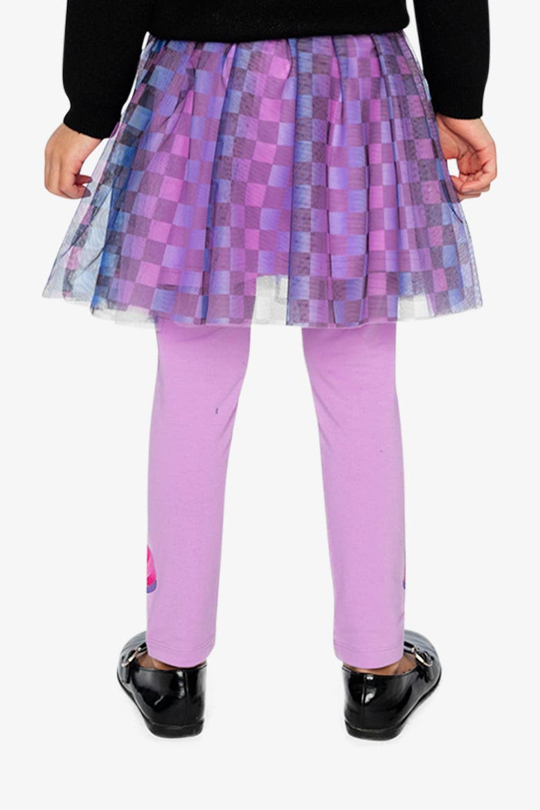 Organic Cotton Shimmer Detail Jersey Leggings, Alternate, color, Violet