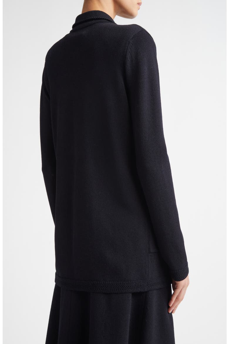 Legacy Wool Blend Sweater Coat, Alternate, color, BLACK