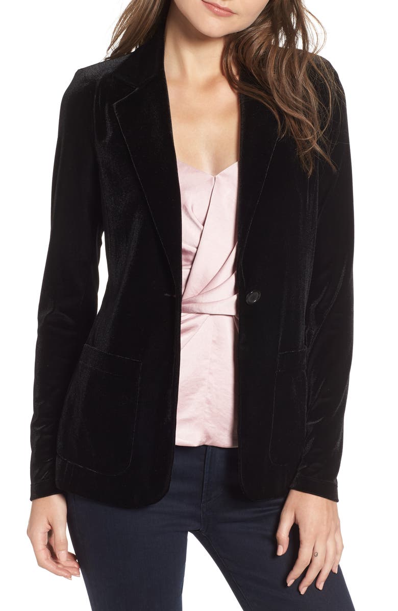 Bailey 44 Blackjack Velvet Blazer, Main, color,