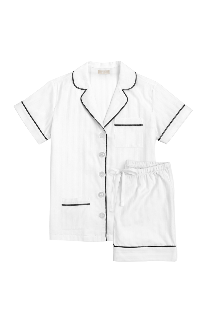 KIP Premium Cotton Short Set, Alternate, color, Monochrome