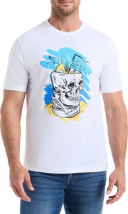 Robert Graham Tiki Skull Graphic T-Shirt