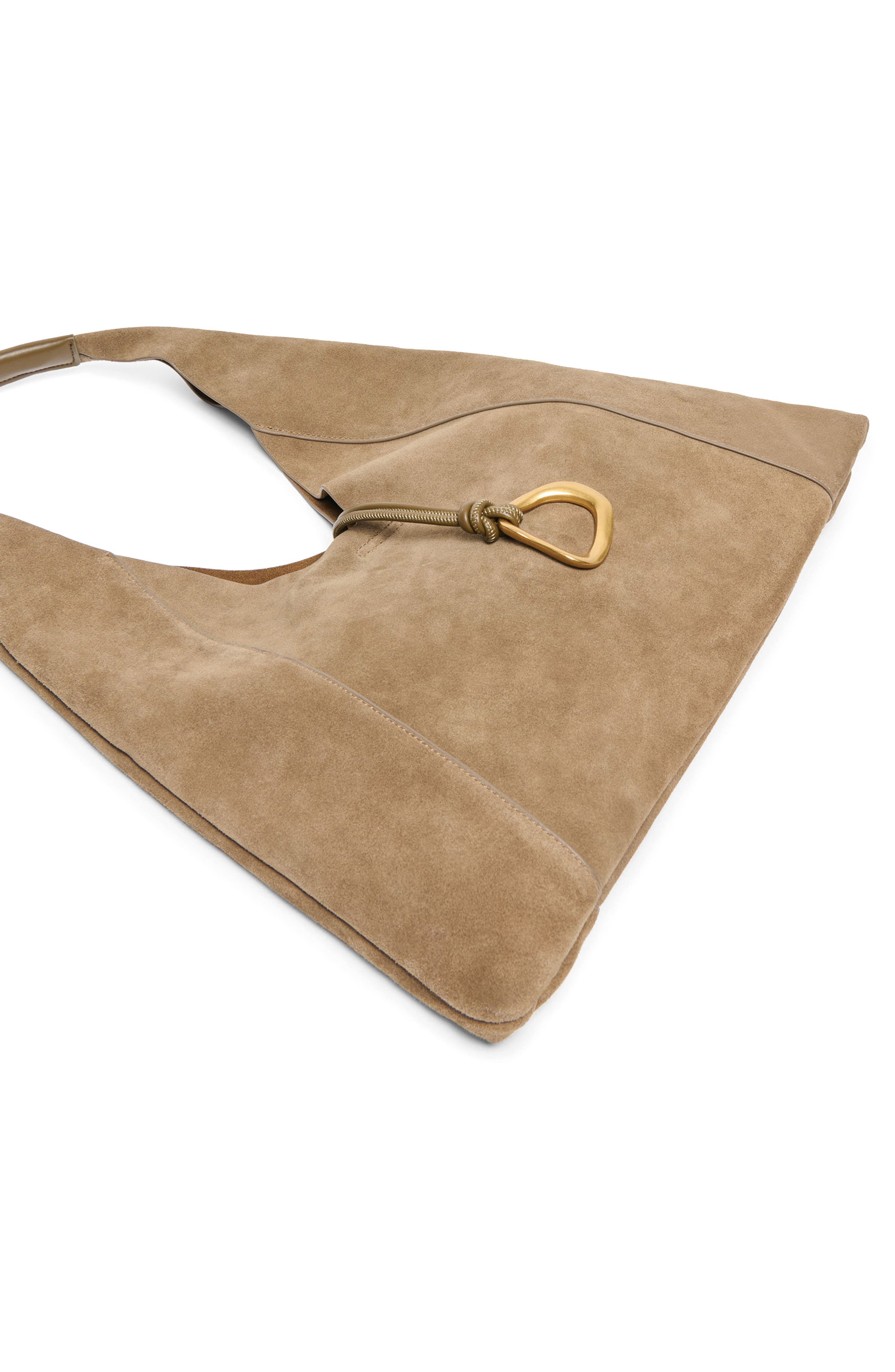 Dolce Vita Malin Suede Hobo Bag, Alternate, color, Olive
