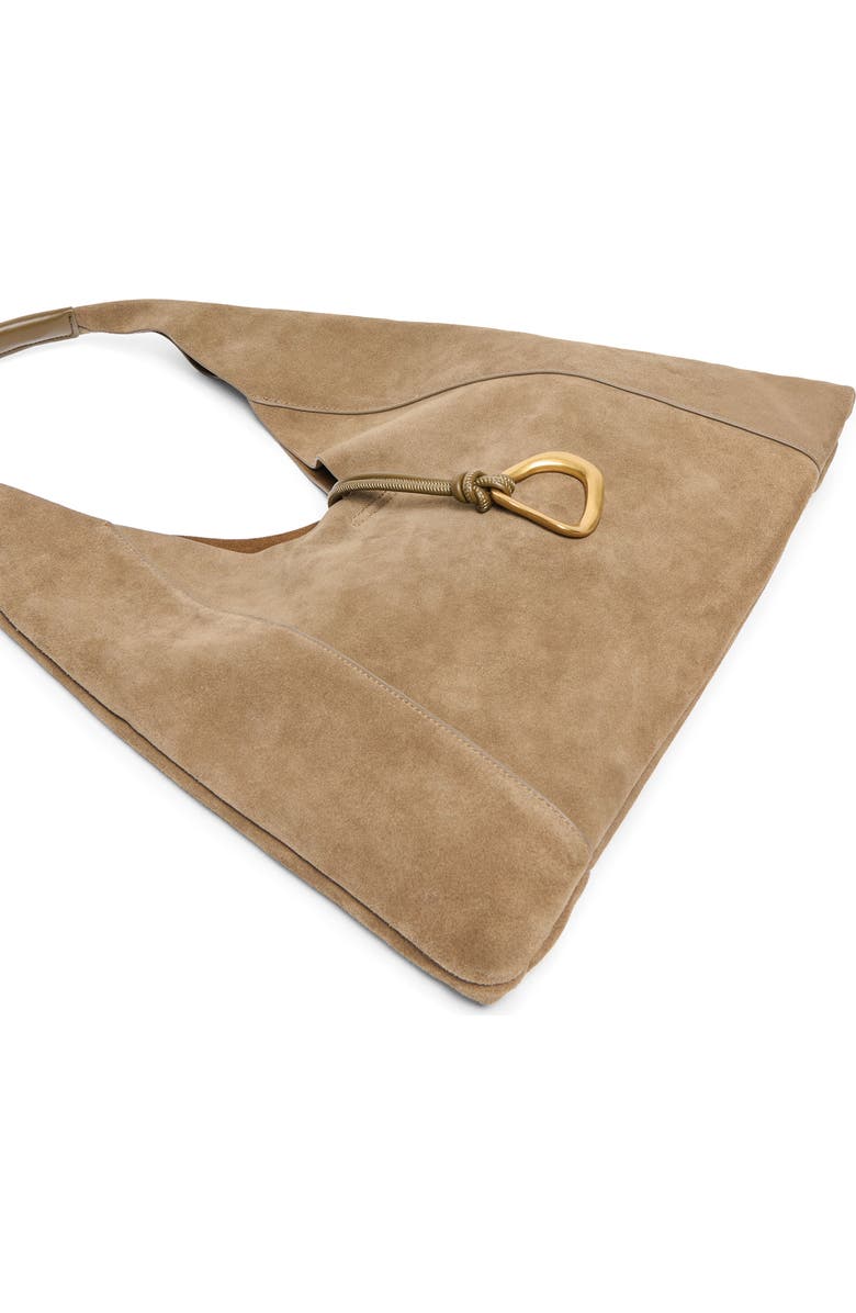 Dolce Vita Malin Suede Hobo Bag, Alternate, color, Olive