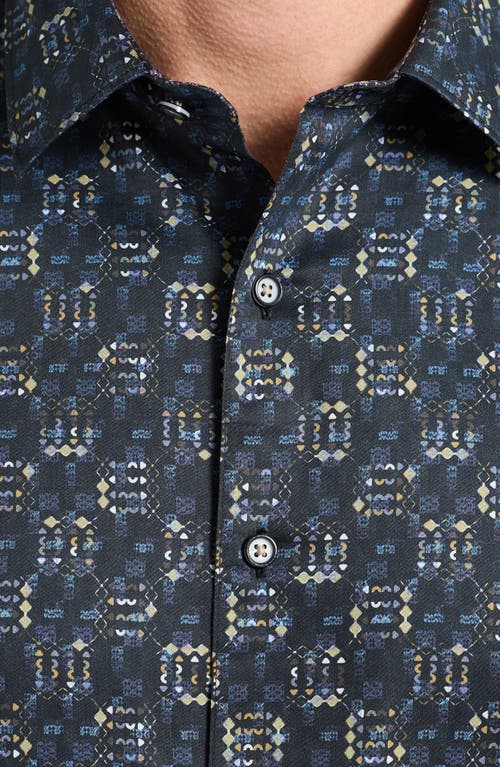 Robert Graham Deckard Cotton Button-up Shirt In Blue